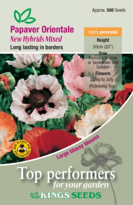 Picture of Poppy Orientale New Hybrids Mixed
