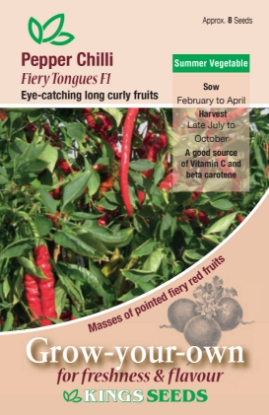 Picture of Pepper (Chilli) Fiery Tongues F1
