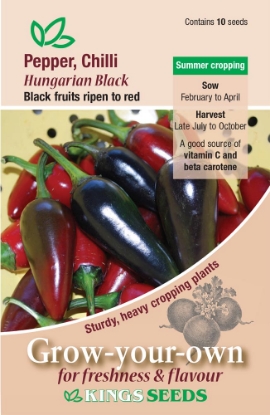 Picture of Pepper (Chilli) Hungarian Black